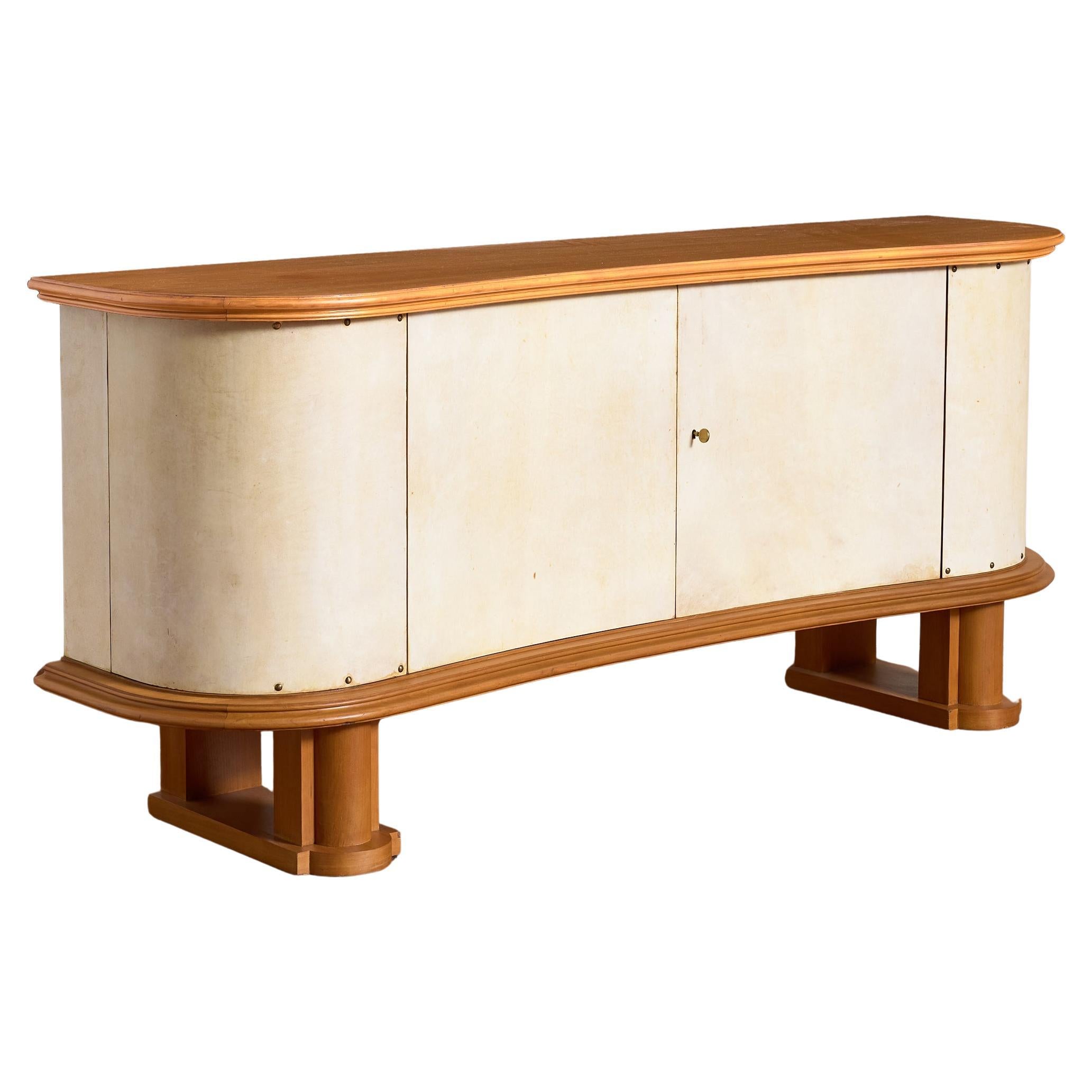 1930's French Parchment Sideboard