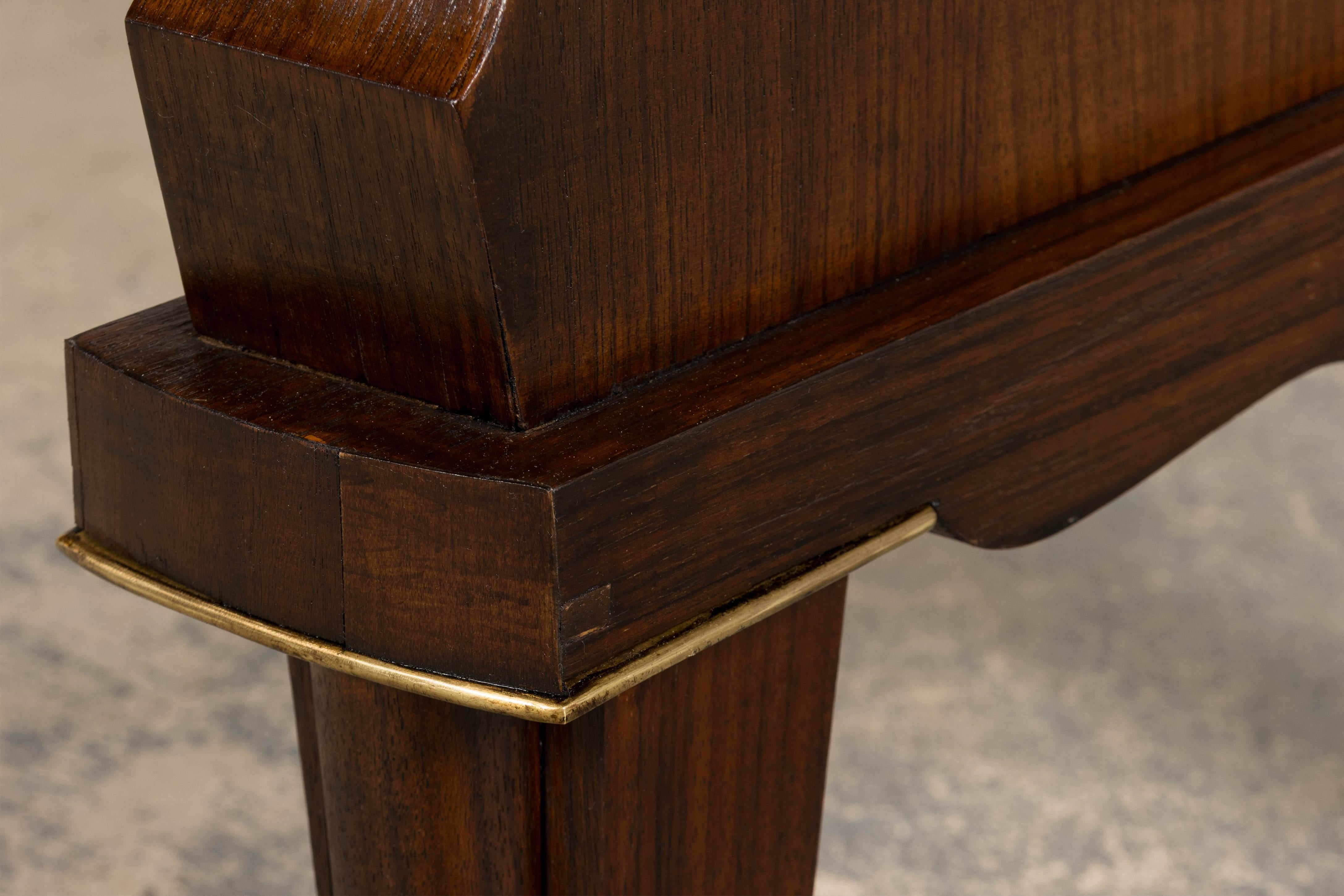 1930s French Parisian Art Deco Rosewood Dining Table For Sale 12