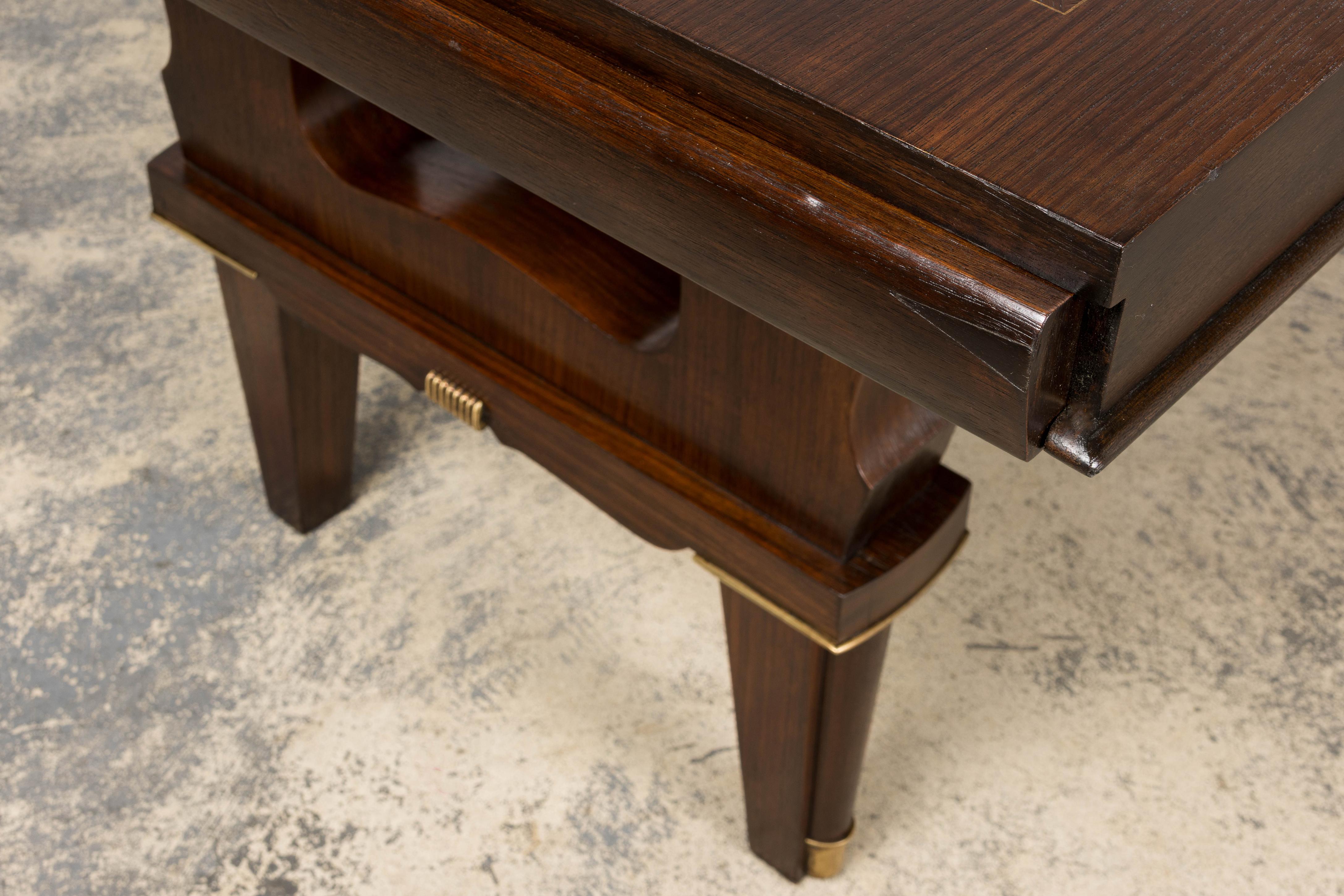 1930s French Parisian Art Deco Rosewood Dining Table For Sale 13
