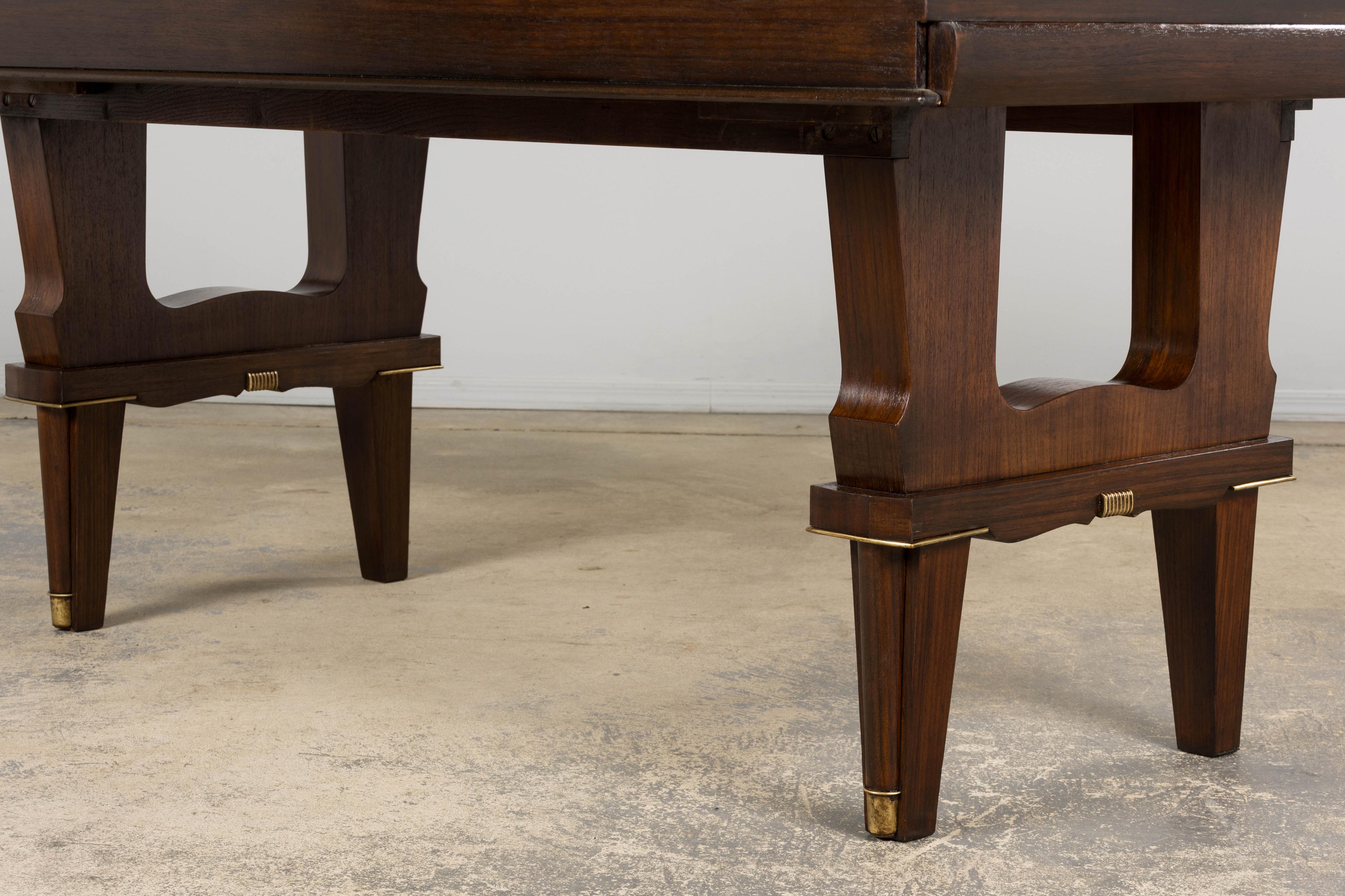1930s French Parisian Art Deco Rosewood Dining Table For Sale 2