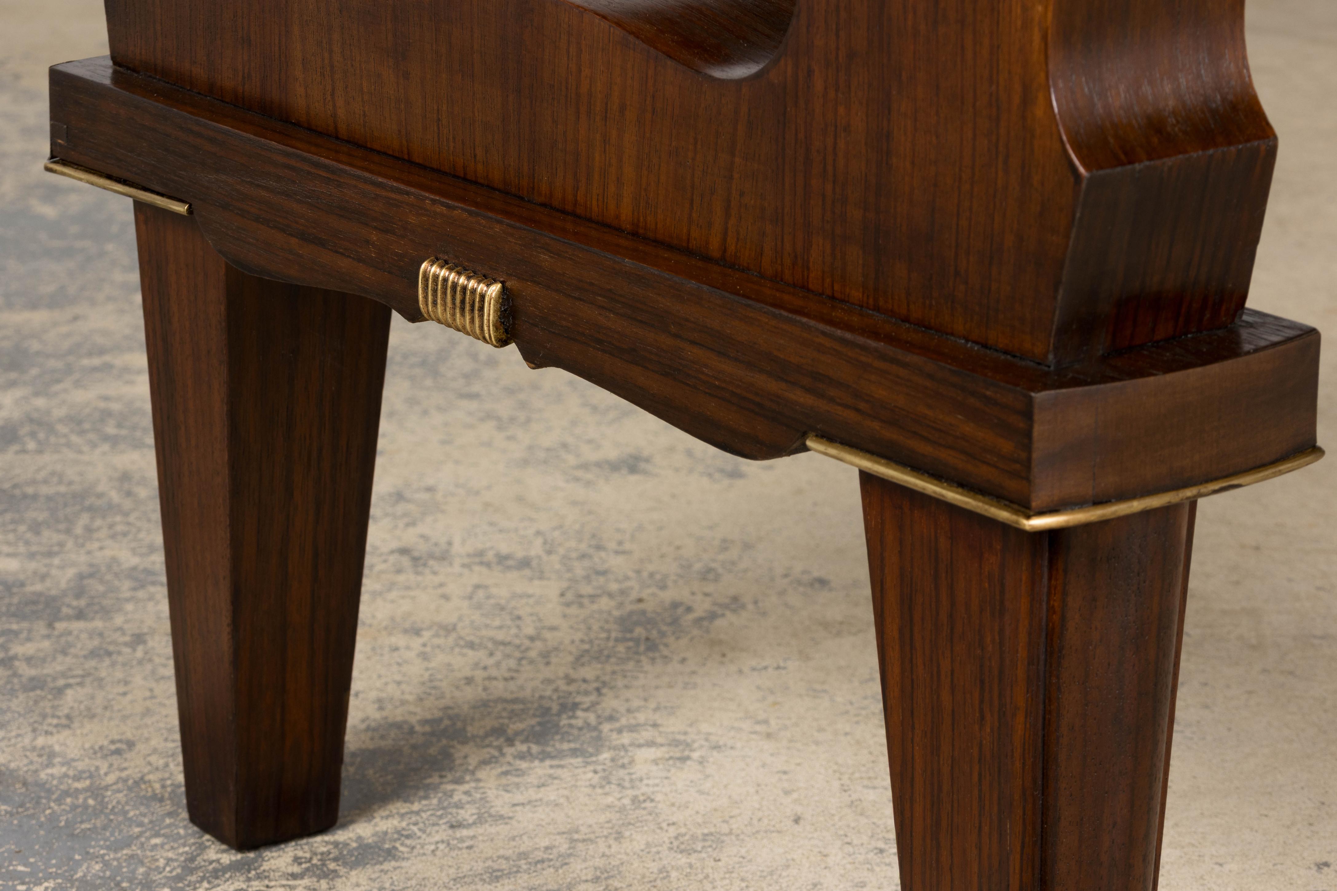 1930s French Parisian Art Deco Rosewood Dining Table For Sale 3