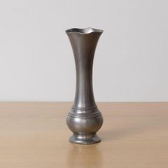 1930s French Pewter Bud Vase