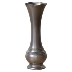 1930s French Pewter Bud Vase