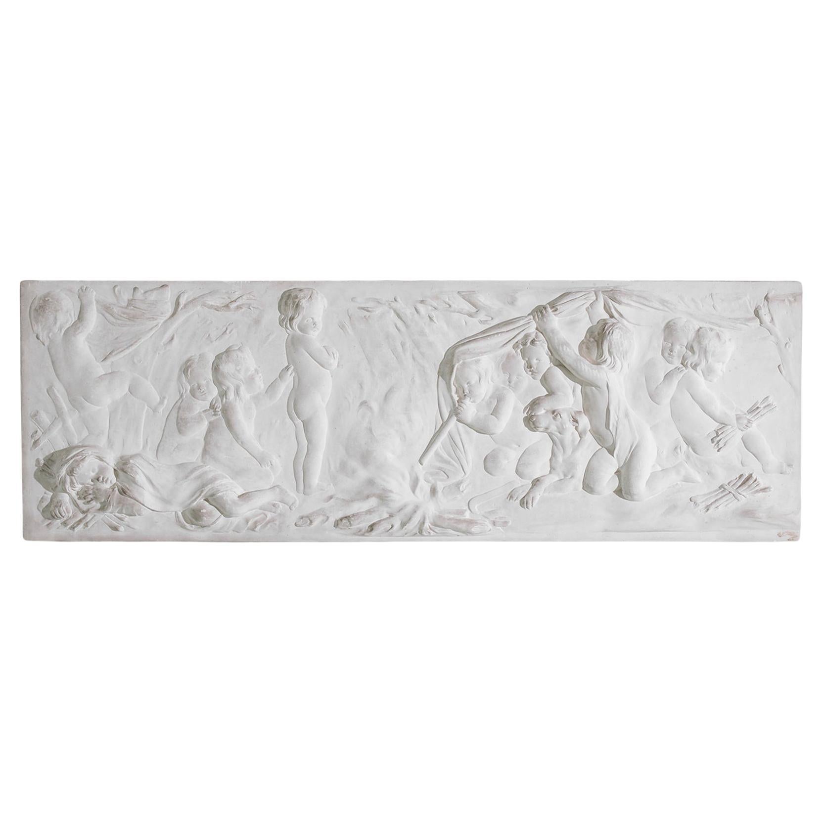 1930s French Plaster Wall Relief