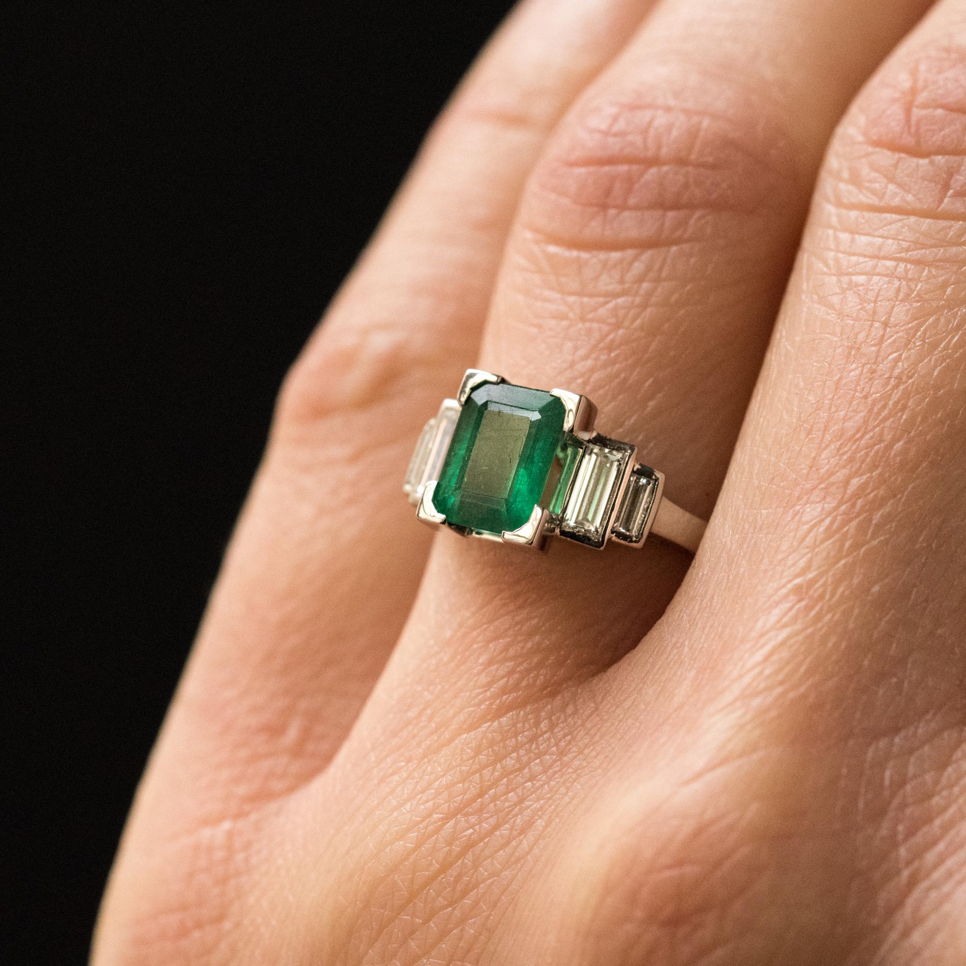 1930s art deco emerald ring