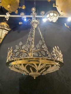 1930's French Silver Plated Light Fixture