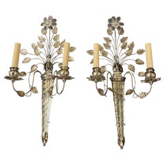 1930’s French Silver Plated Sconces