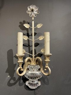 1930s French Silvered Metal Sconces
