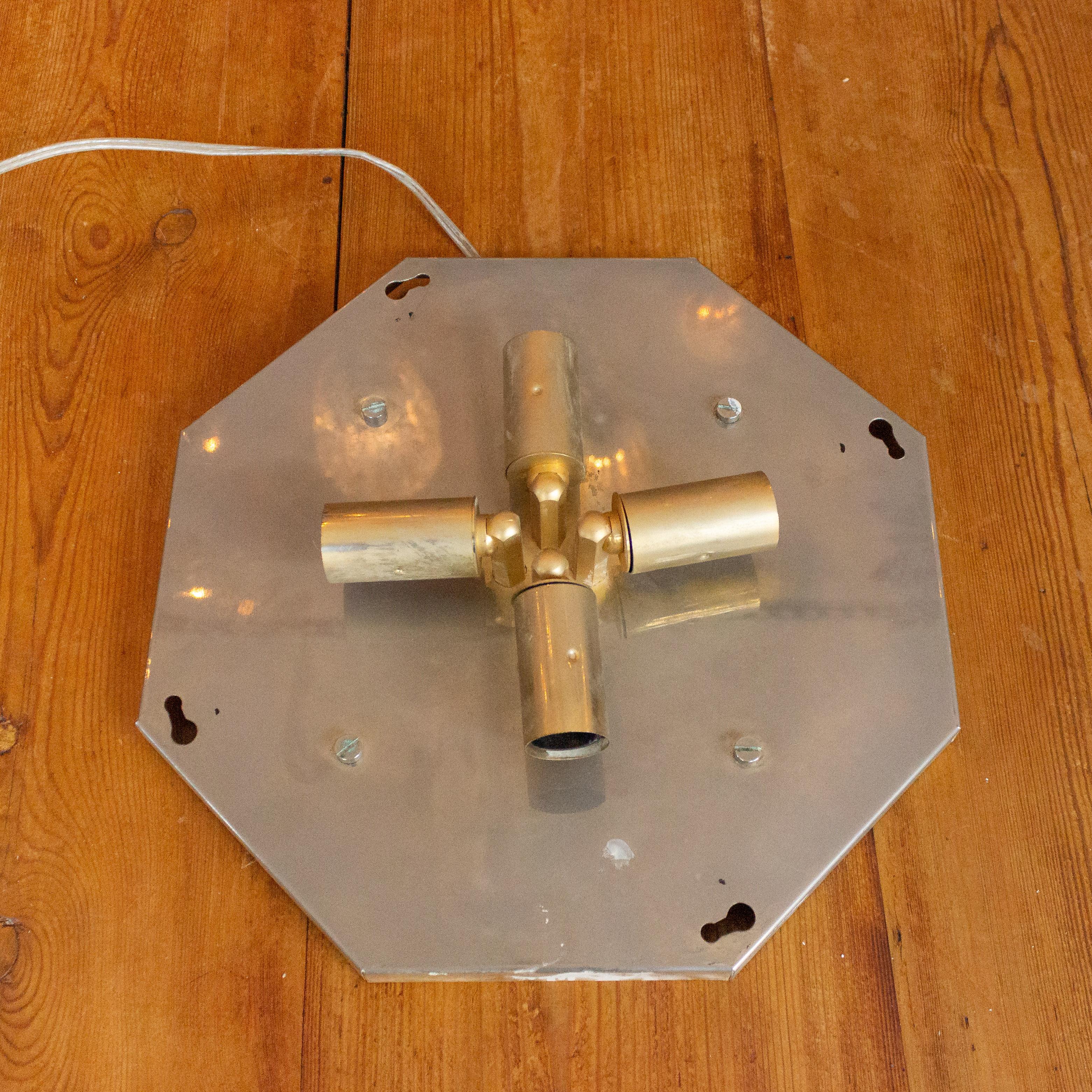 1970s French Starburst Ceiling Fixture 1
