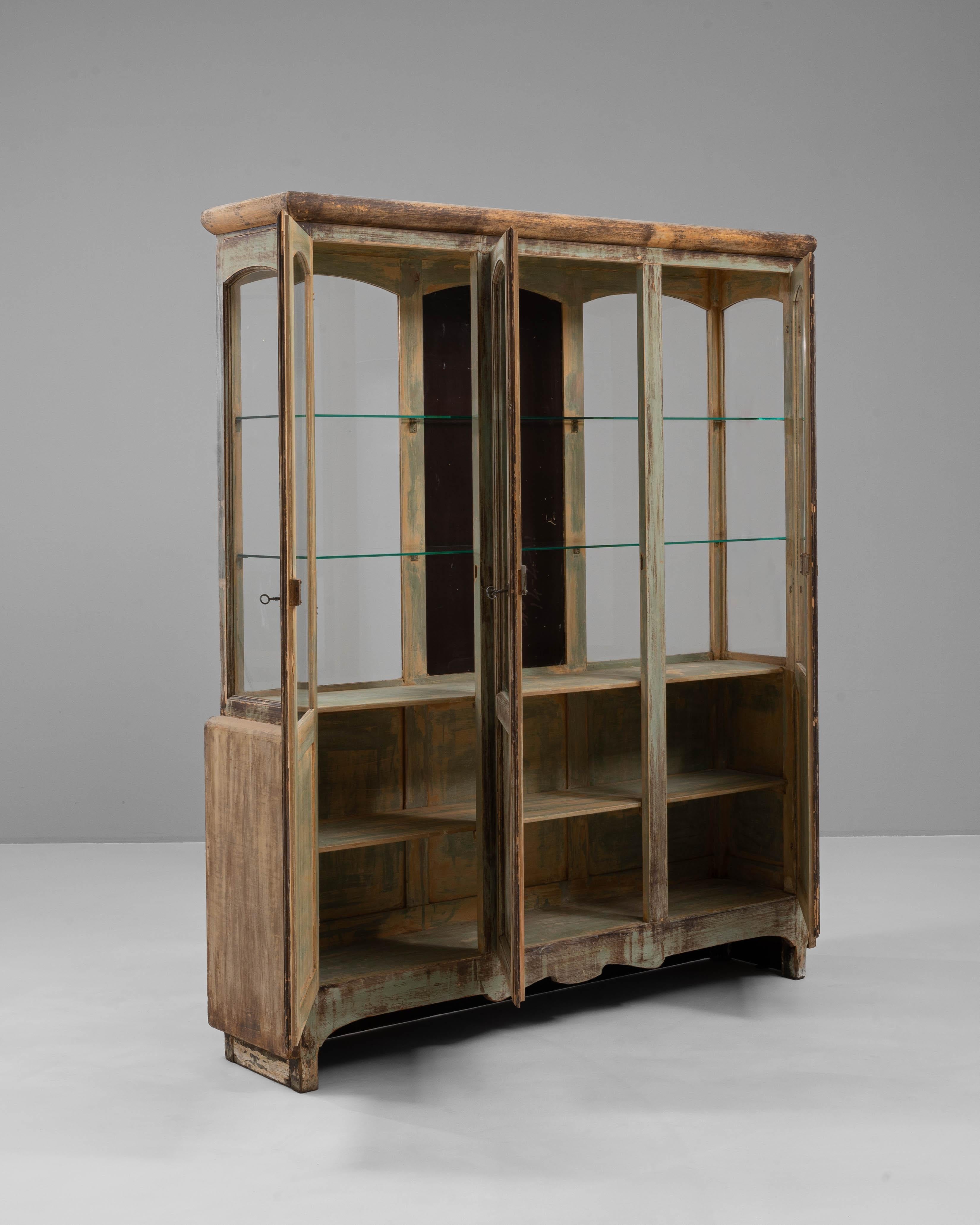 Glass 1930s French Store Vitrine For Sale