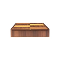 1930s French Striped Inlaid Wood Marquetry Box