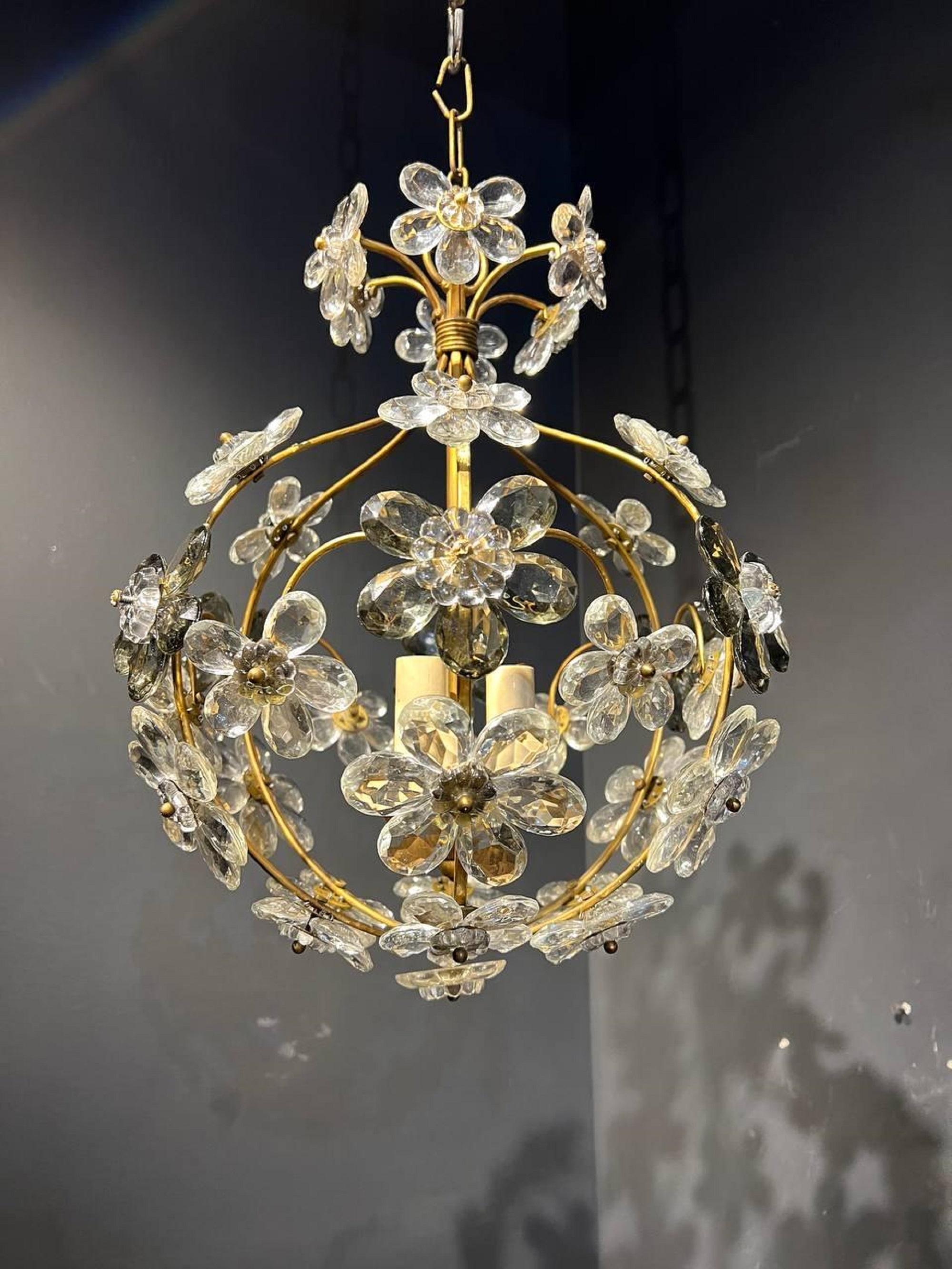 Other 1930s French Style Crystal Chandelier