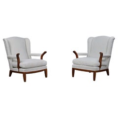 Sedie Wingback in Wood