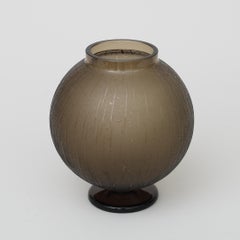 1930er Jahre Fumé-Vase Art Deco von Charles Schneider
