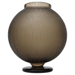 1930s Fumé vase art deco by Charles Schneider