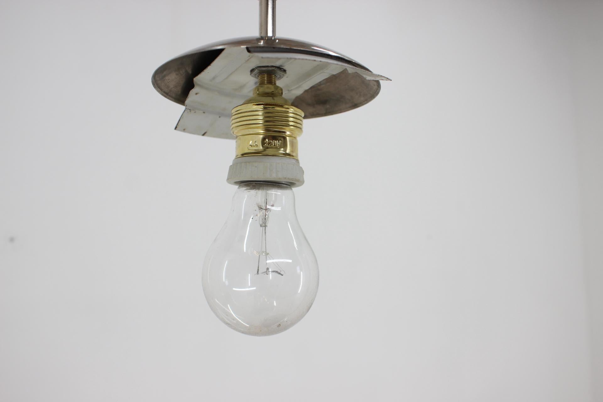 1930s Functionalist Adjustable Chrome Plated Floor Lamp, Czechoslovakia For Sale 5