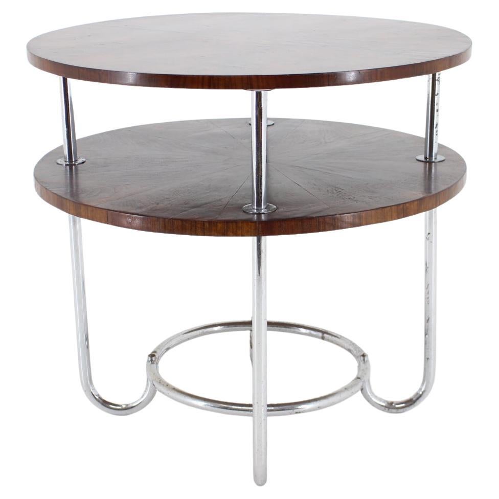 1930s Functionalist Coffee or Side Table, Czechoslovakia For Sale