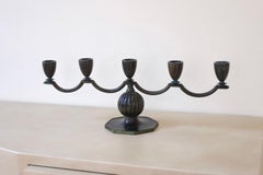 1930s GAB Bronze Candleholder