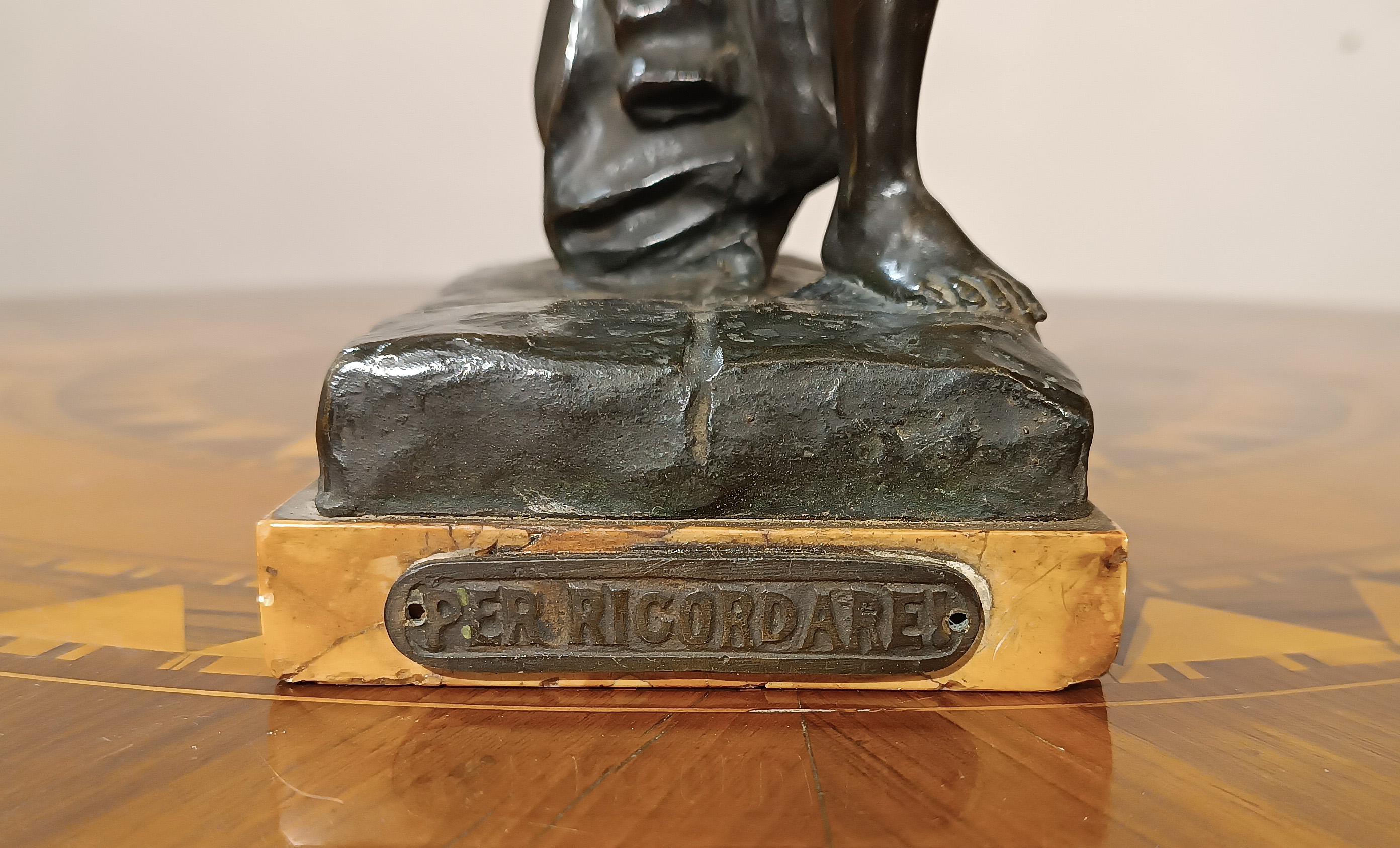 1930s GENOESE SMALL BRONZE STATUE 