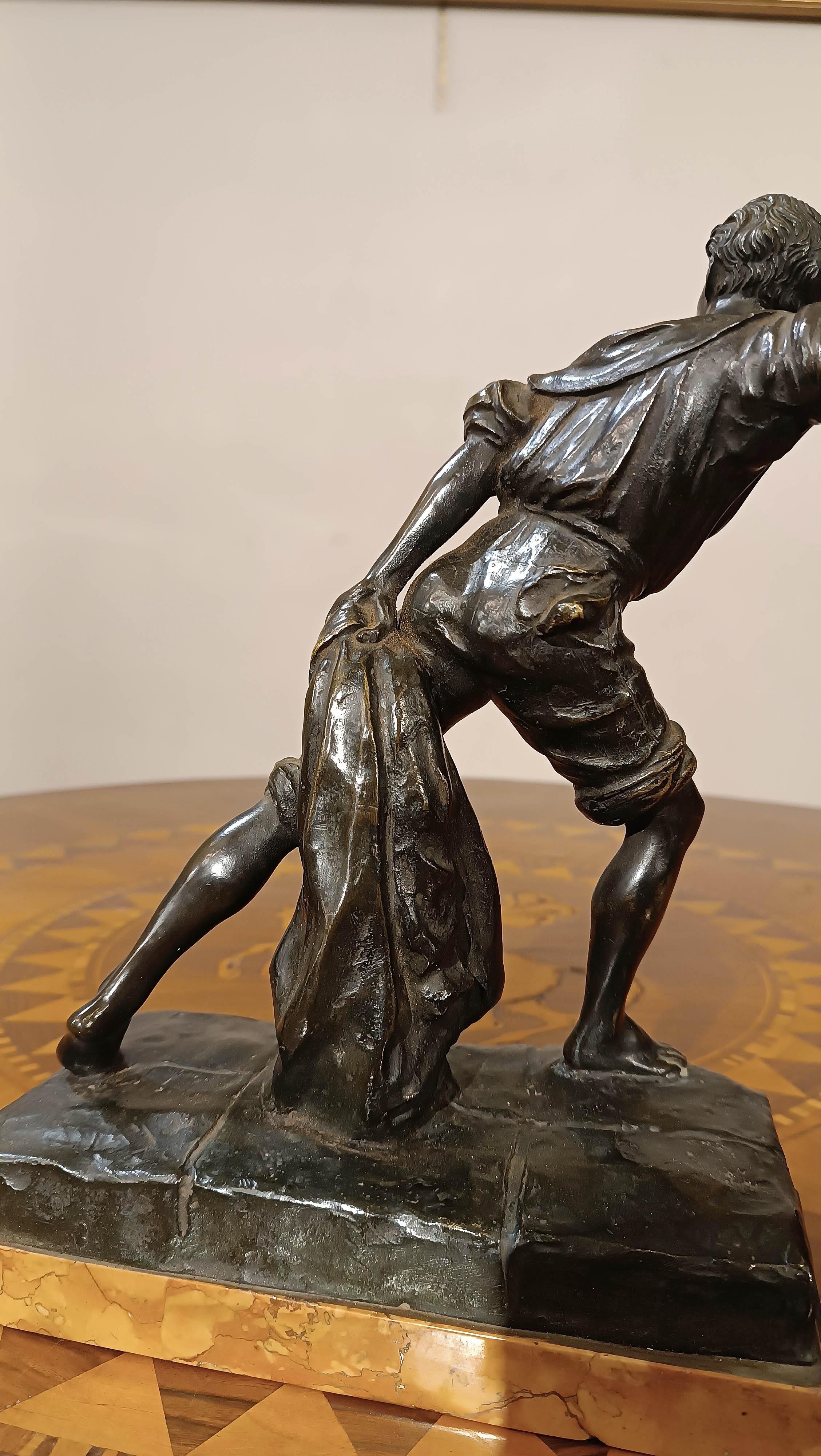 1930s GENOESE SMALL BRONZE STATUE 