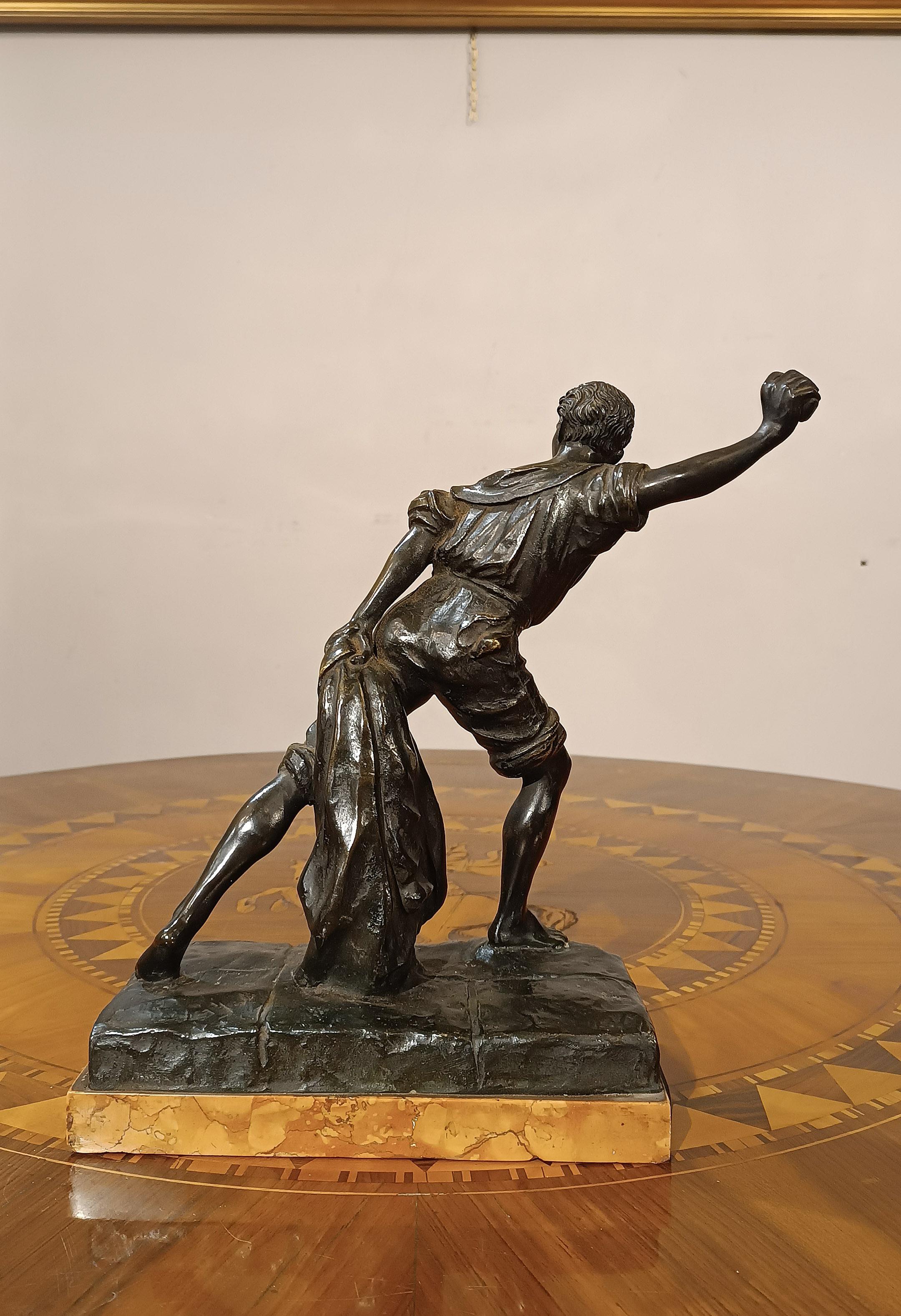 Italian 1930s GENOESE SMALL BRONZE STATUE 