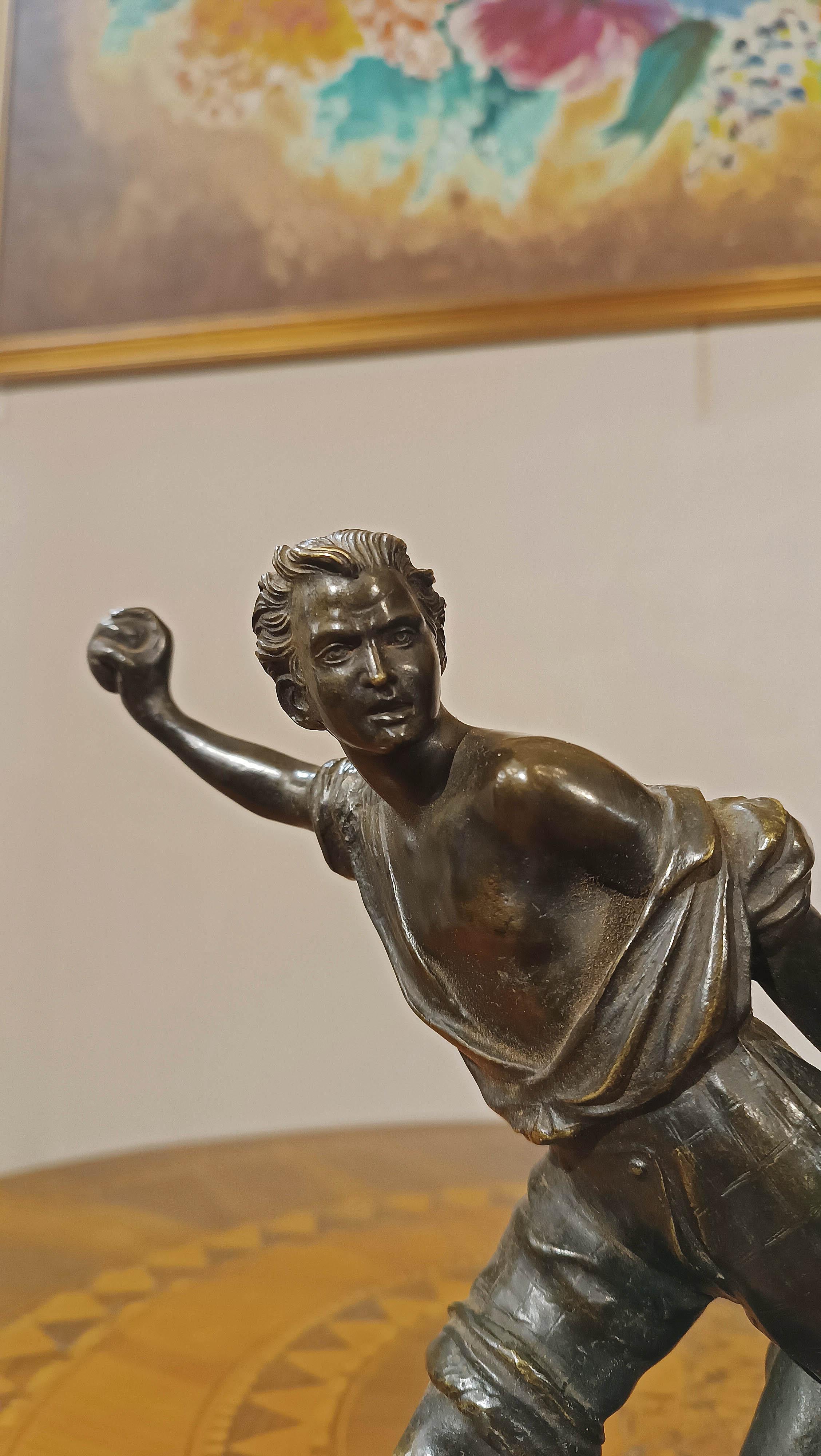1930s GENOESE SMALL BRONZE STATUE 