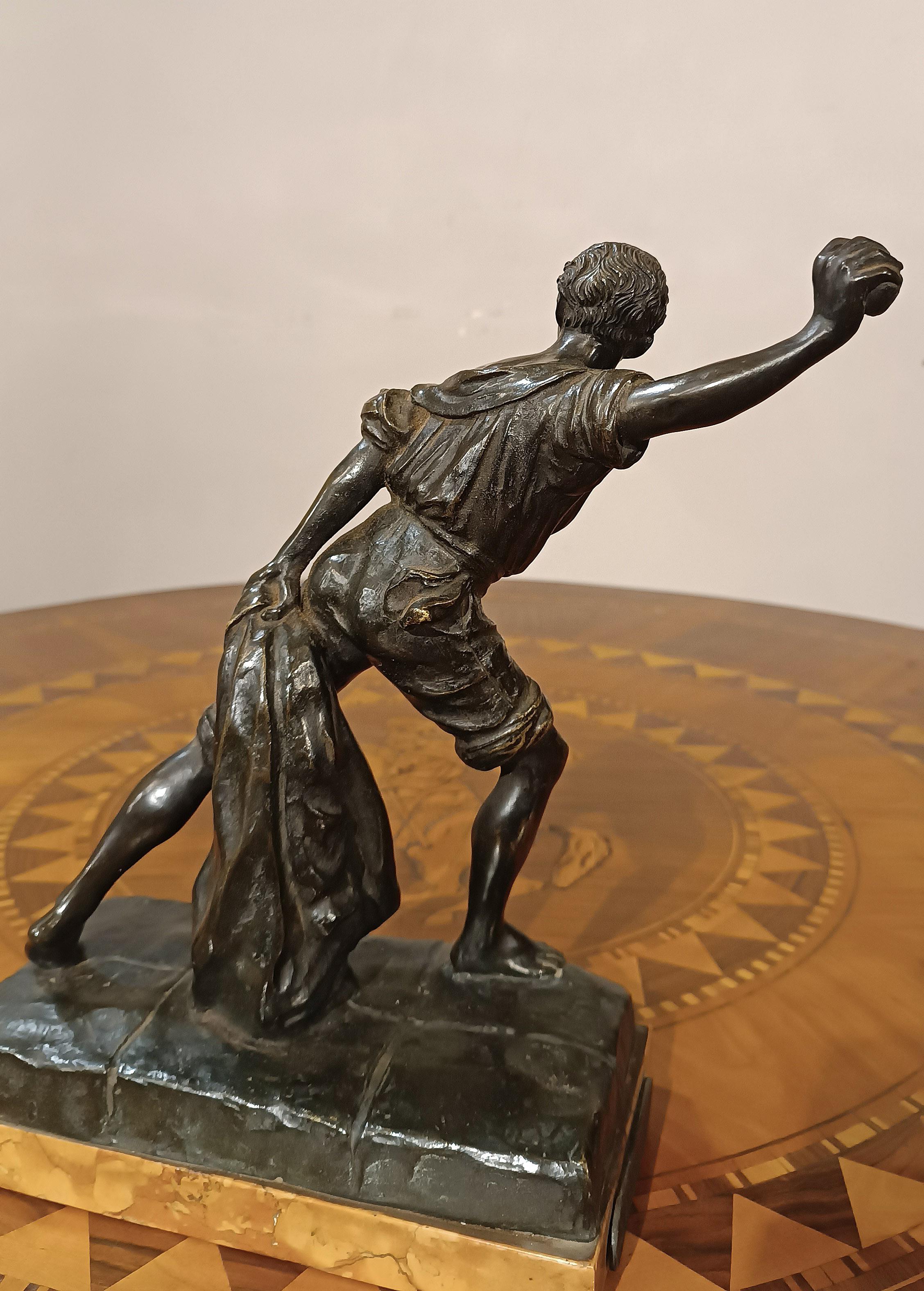Bronze 1930s GENOESE SMALL BRONZE STATUE 