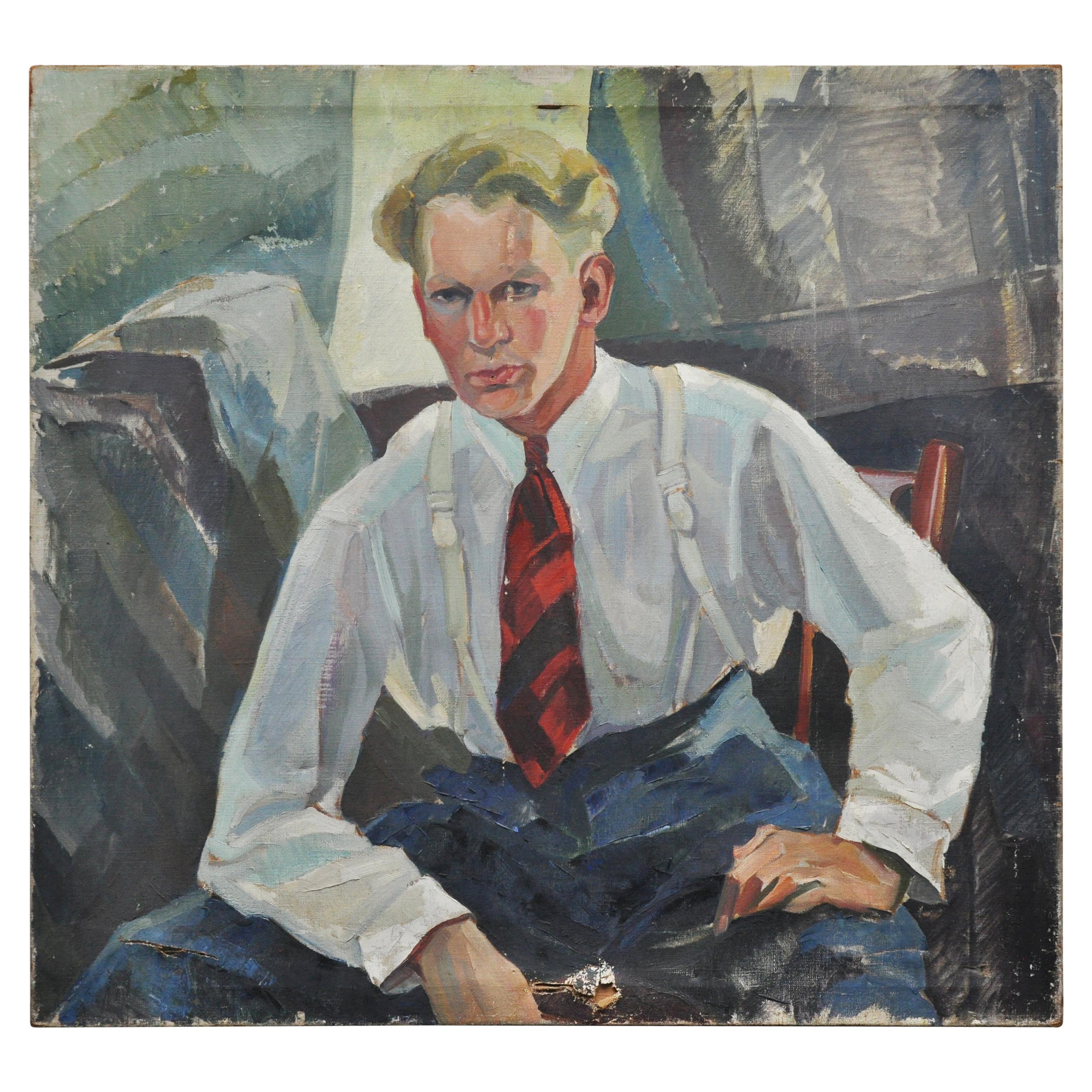 1930s Gentleman's Portrait For Sale