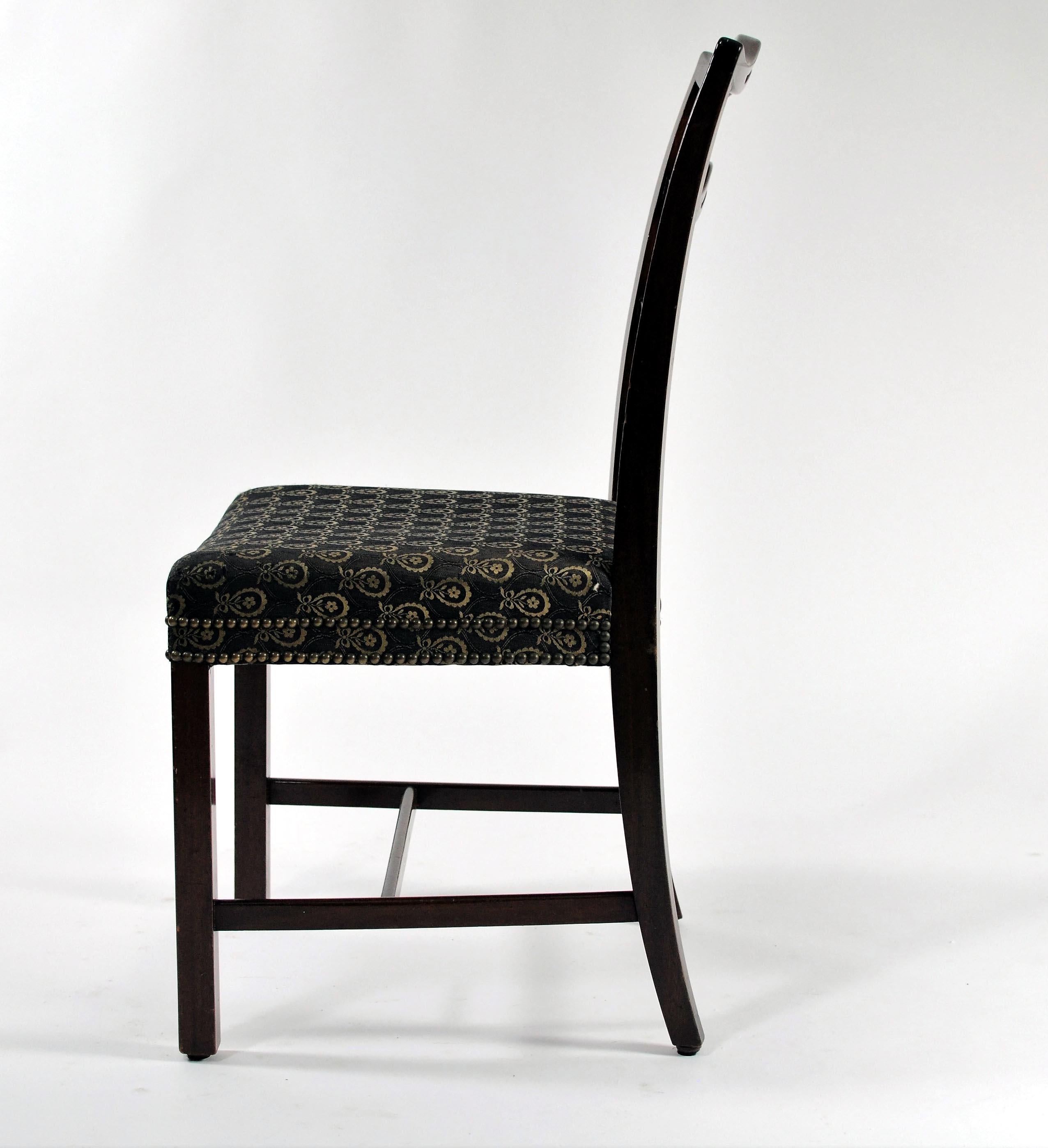1930s Georg Kofoed Set of Six Danish Mahogany Dining Chairs For Sale 1