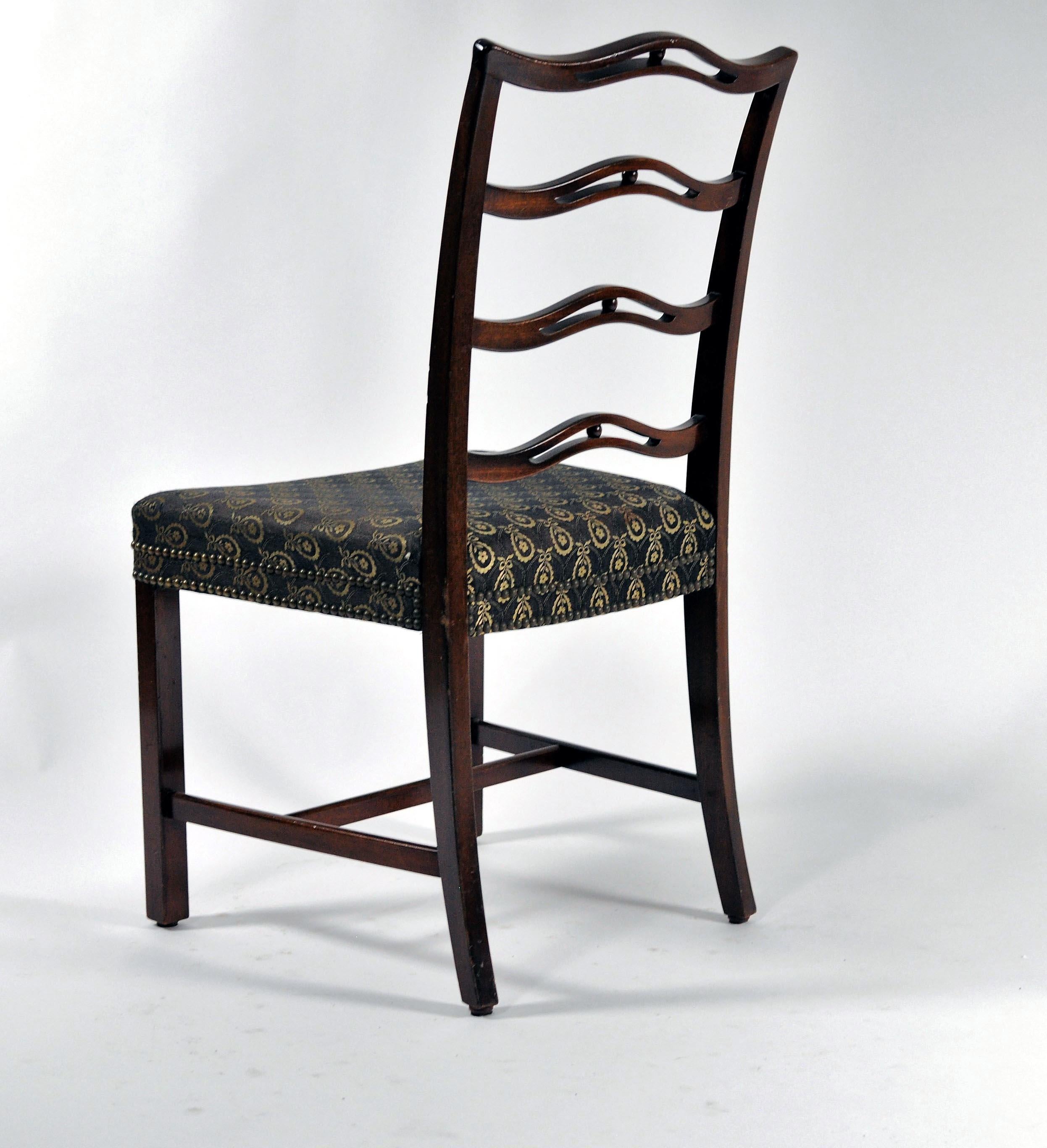 1930s Georg Kofoed Set of Six Danish Mahogany Dining Chairs For Sale 2