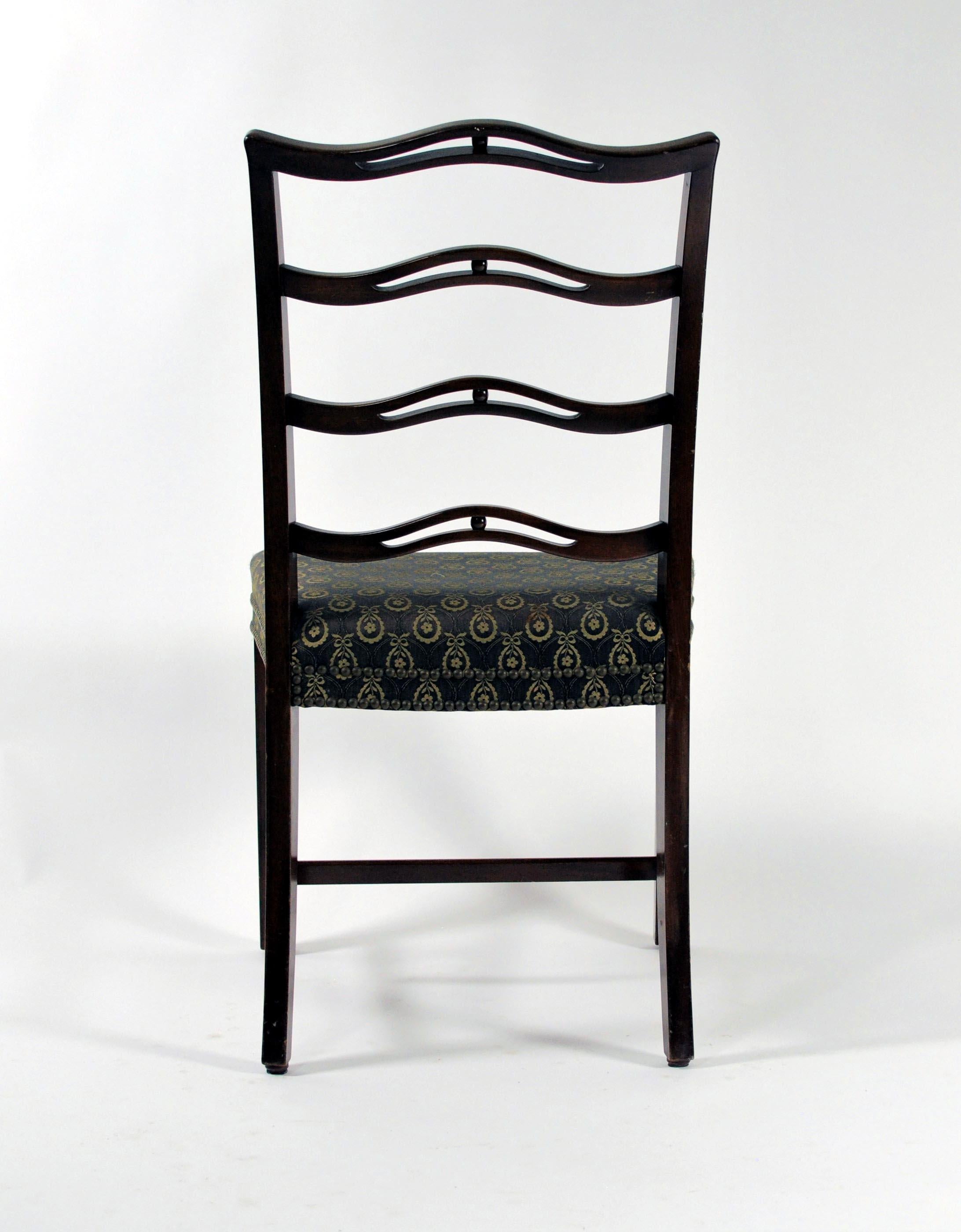 1930s Georg Kofoed Set of Six Danish Mahogany Dining Chairs For Sale 3
