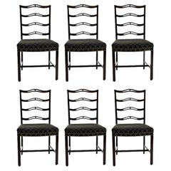 1930s Georg Kofoed Set of Six Danish Mahogany Dining Chairs