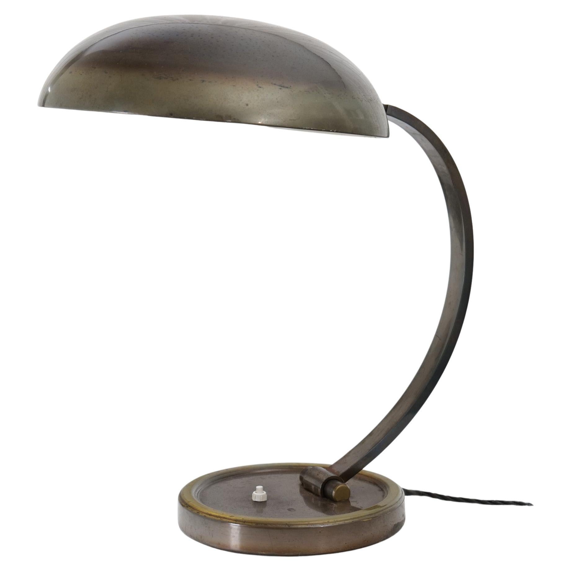 1930's, German Art Deco Desk Lamp by Gecos For Sale