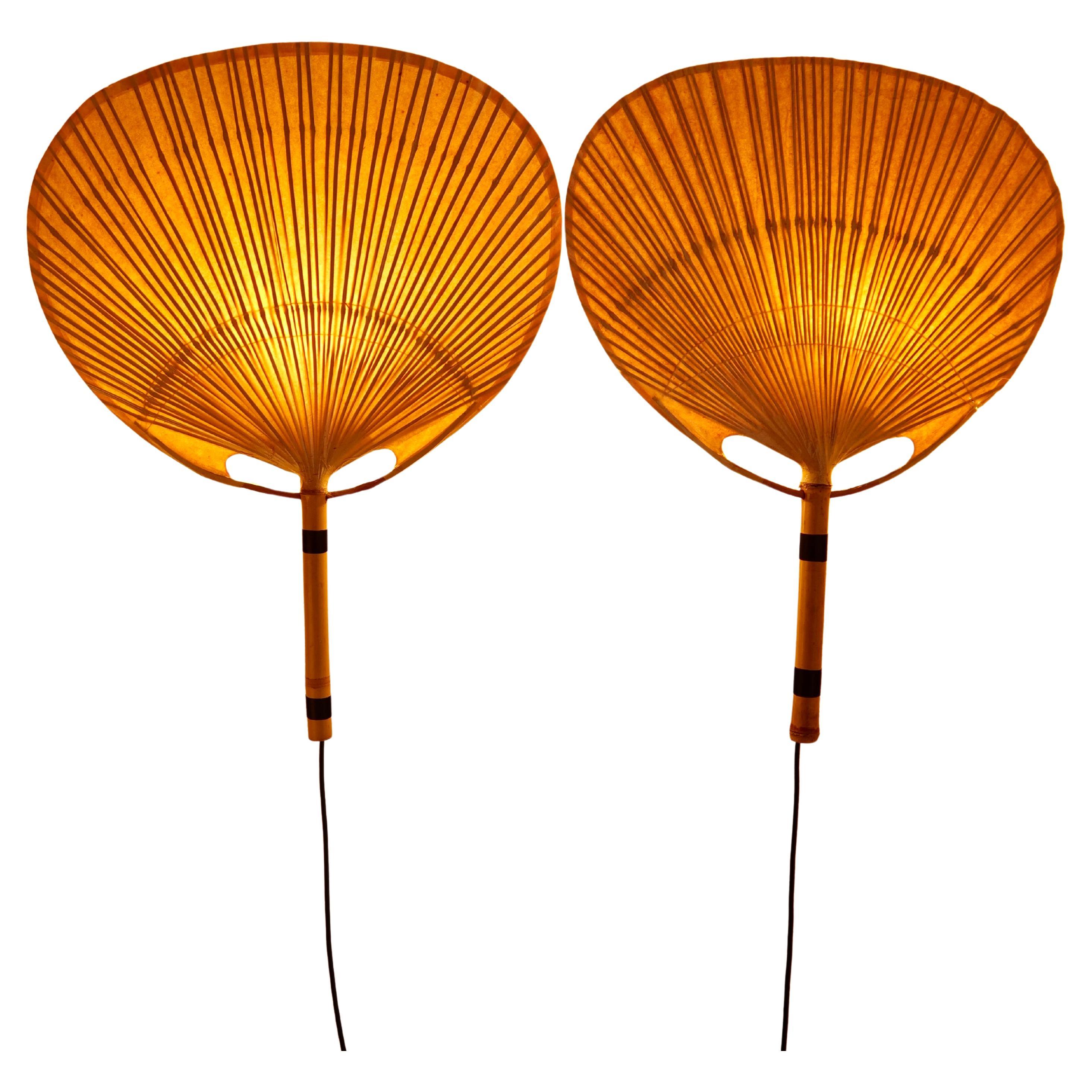 Ingo Maurer - signierte Uchiwa- Wandleuchten von M Design