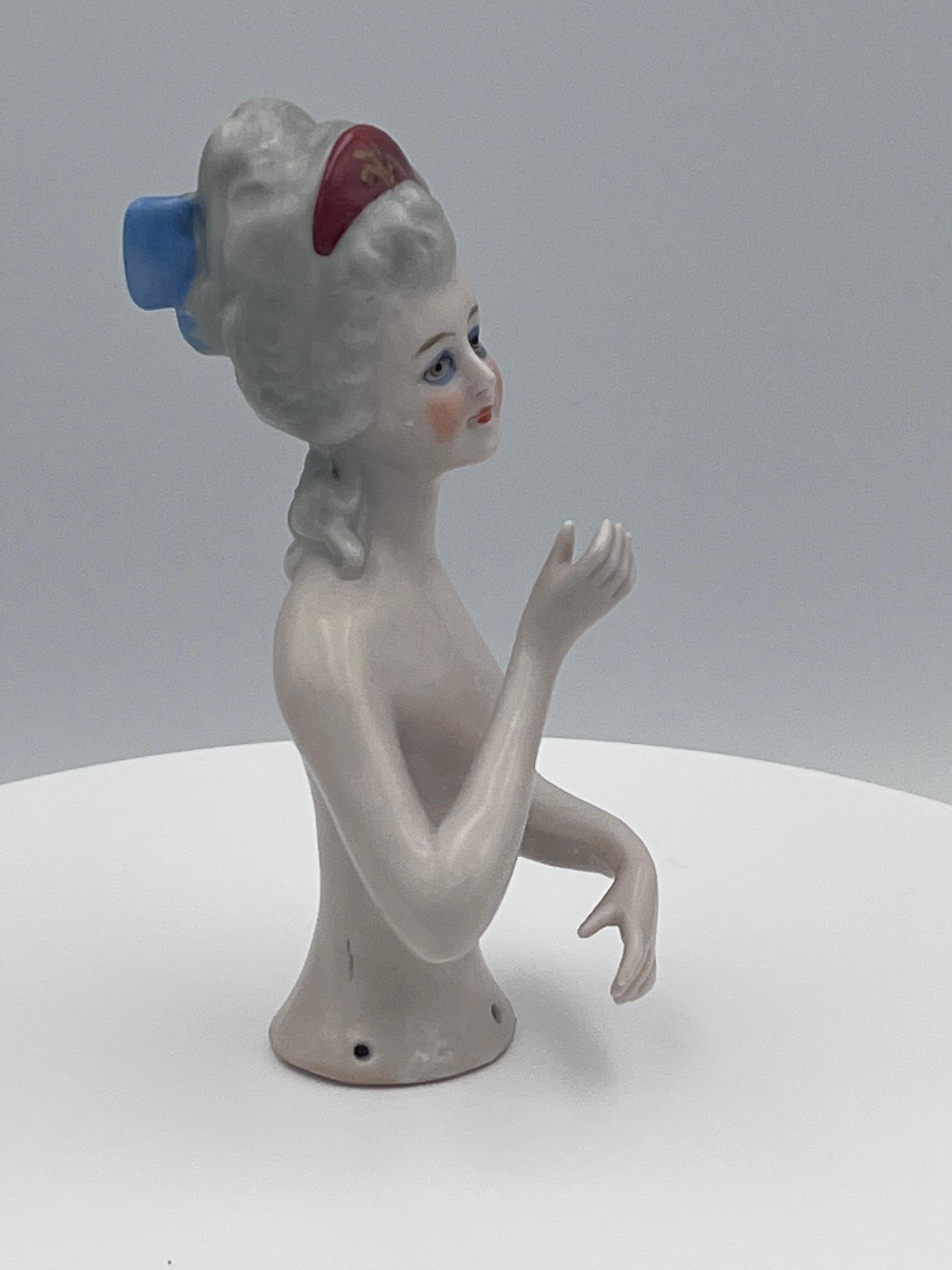 Porcelaine Half Doll allemande Art Déco des années 1930 en vente