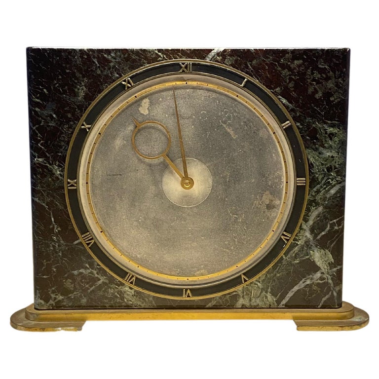 1930s GermanArt Deco Kienzle Marble Desk Clock, Design Heinrich Möller For Sale