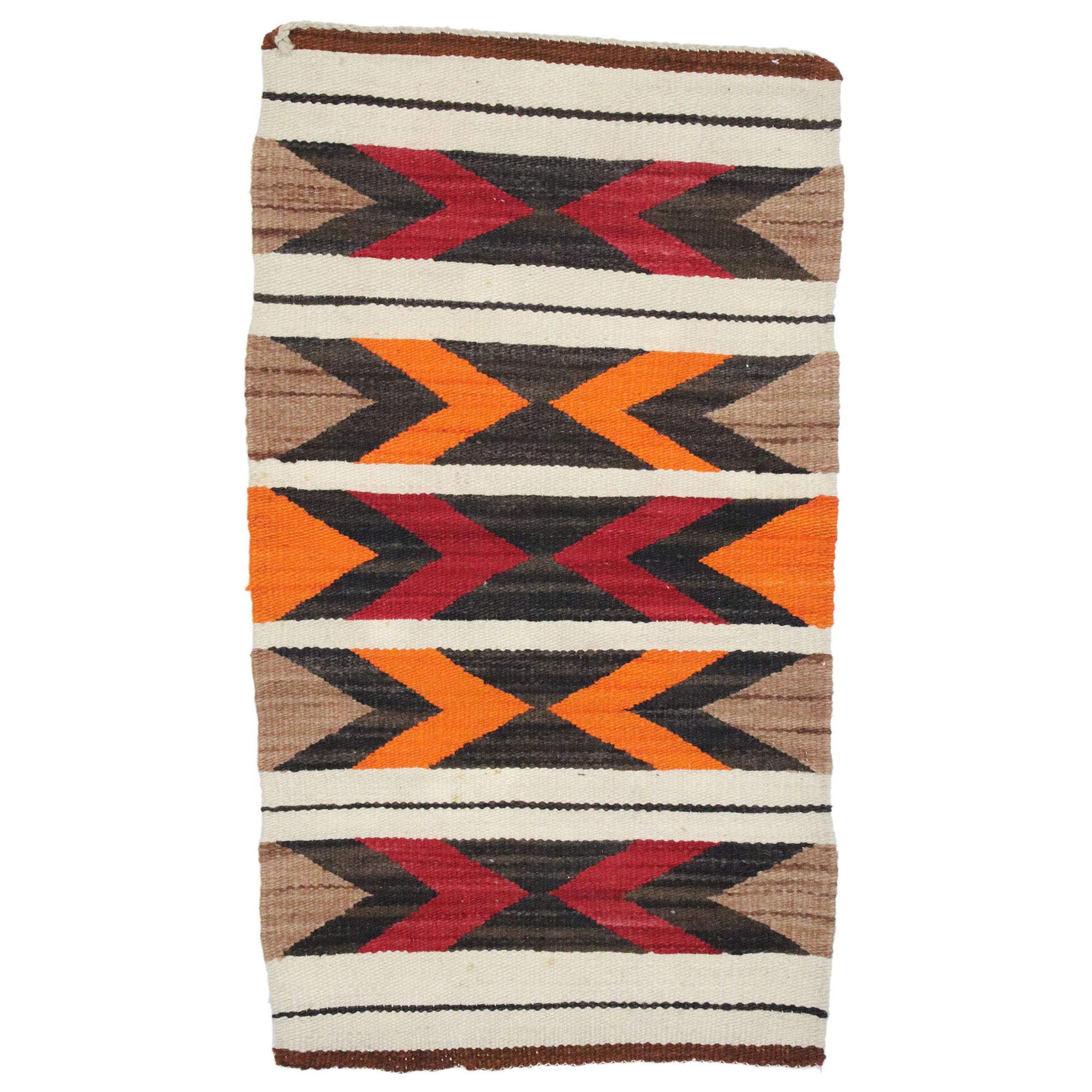 Tapis vintage de style Navajo avec style amérindien, 01'07 x 02'10