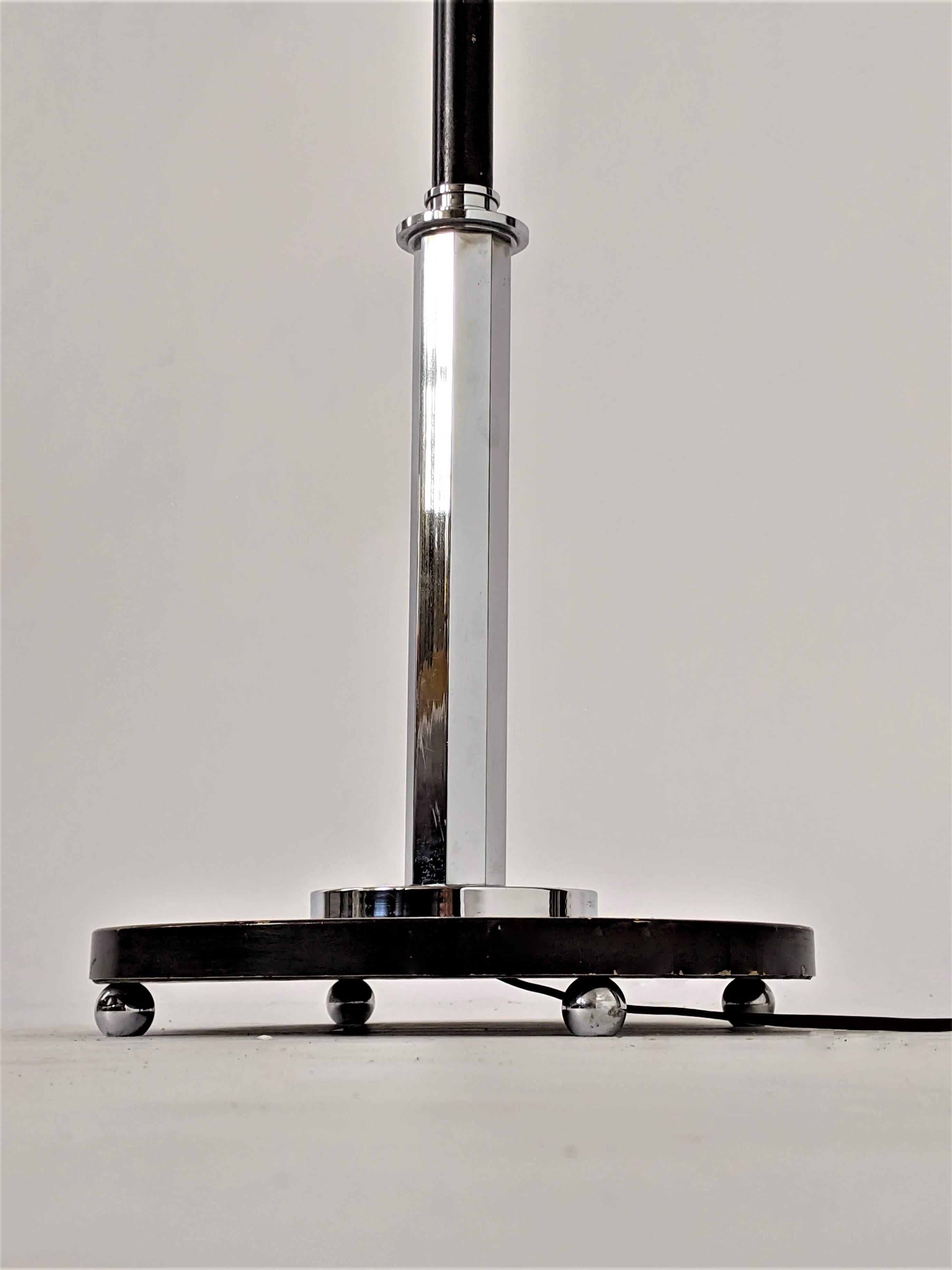 1930s Gilbert Rohde Attributed Art Deco Telescopic Floor Lamp, USA 9
