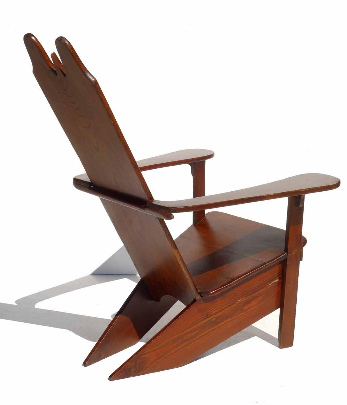 Rationalistischer Holz-Loungesessel von Gino Levi Montalcini, Italienisches Design, 1930er Jahre (Rustikal) im Angebot