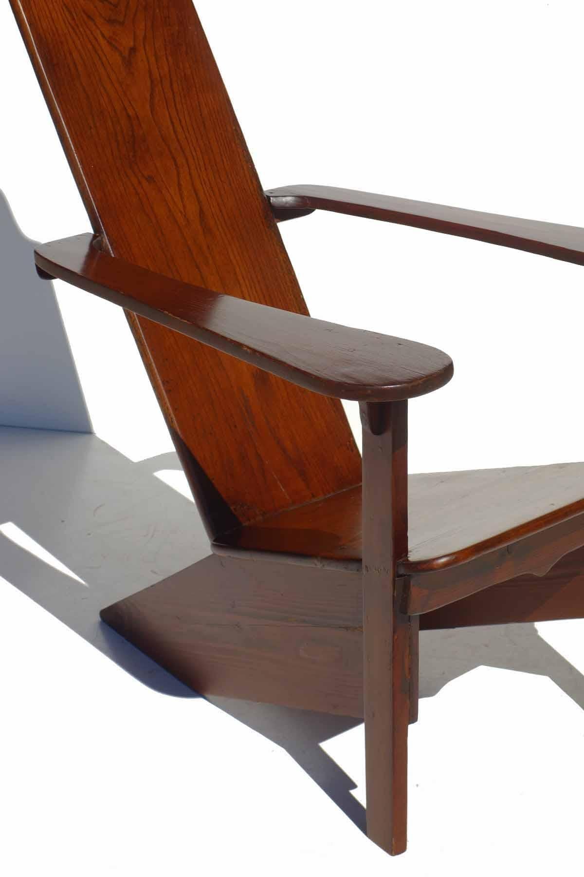 1930s Gino Levi Montalcini Italian Design Rationalist Wood Lounge Chair In Excellent Condition For Sale In Brescia, IT