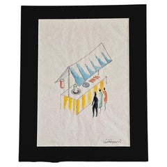 1930s Gio Ponti 'Fiera' Watercolour