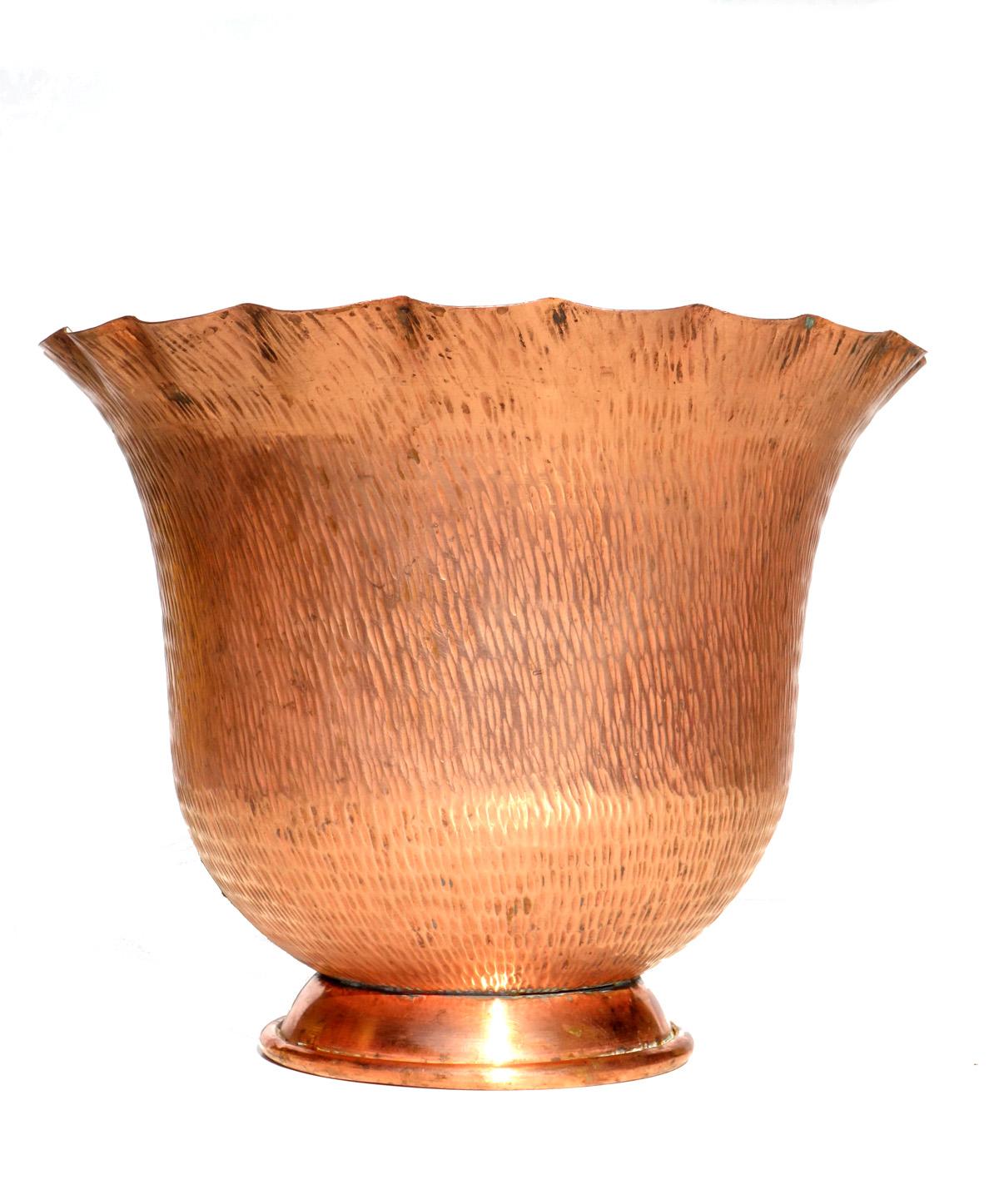 Wrought copper vase
