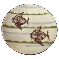 1930s Giò Ponti Style Art Deco Ceramic Italian Cake Set