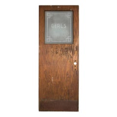 1930s "Girls" Restroom Door