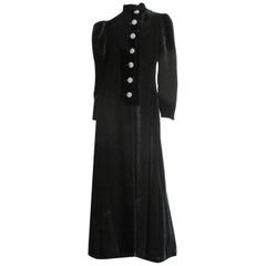 Gladding's 1930s Silk Velvet Full Length Coat