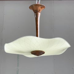 1930's Glass Ceiling Lamp