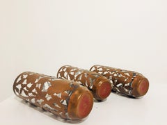 Vetreria anni '30 con sovrapposizione di rame