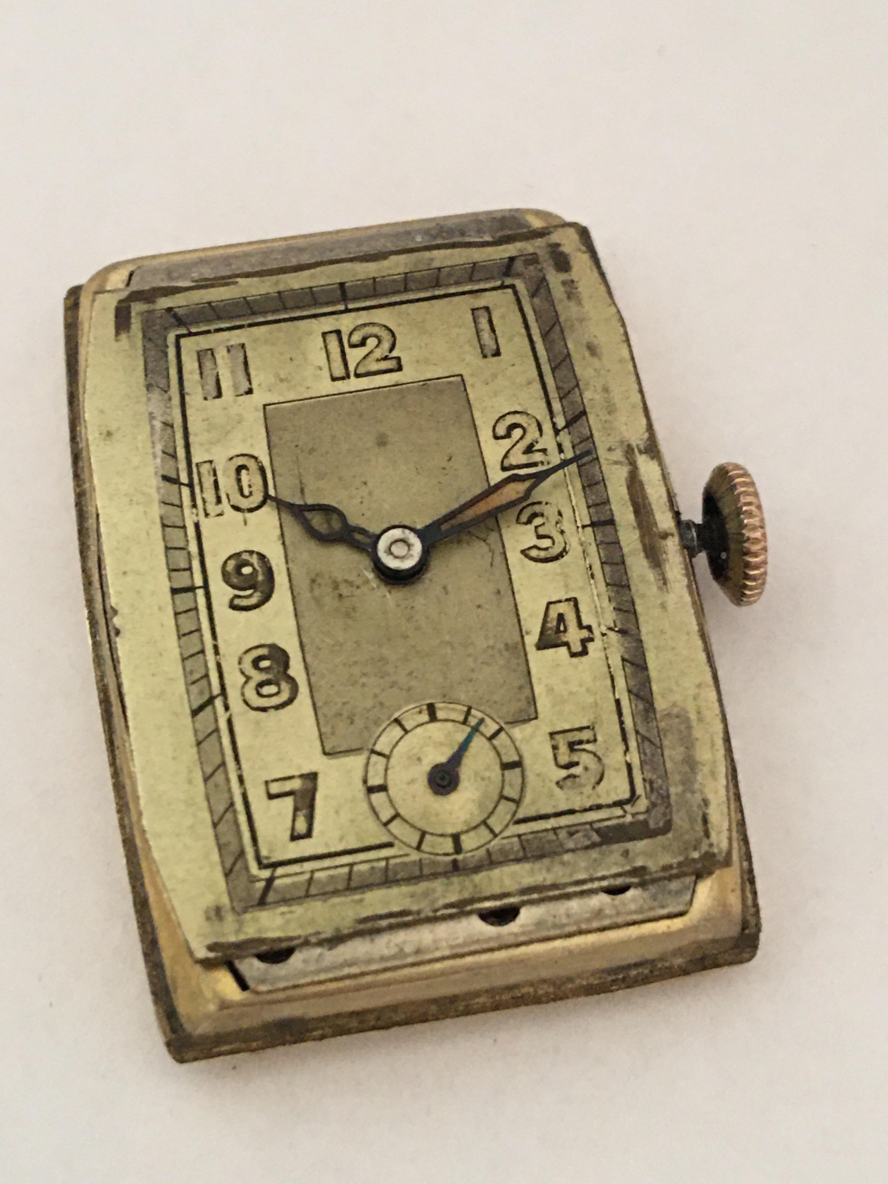 1930s Gold-Plated Manual Winding Vintage Watch 5