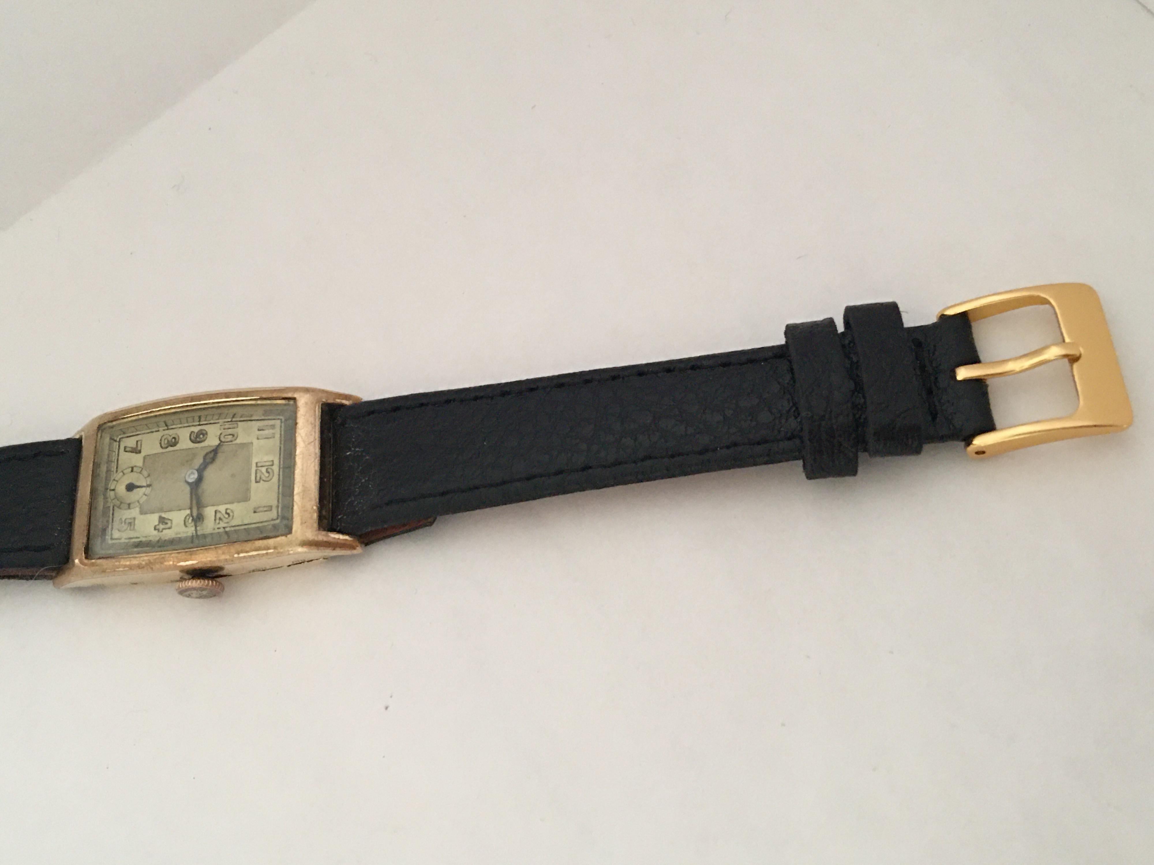 1930s Gold-Plated Manual Winding Vintage Watch 1
