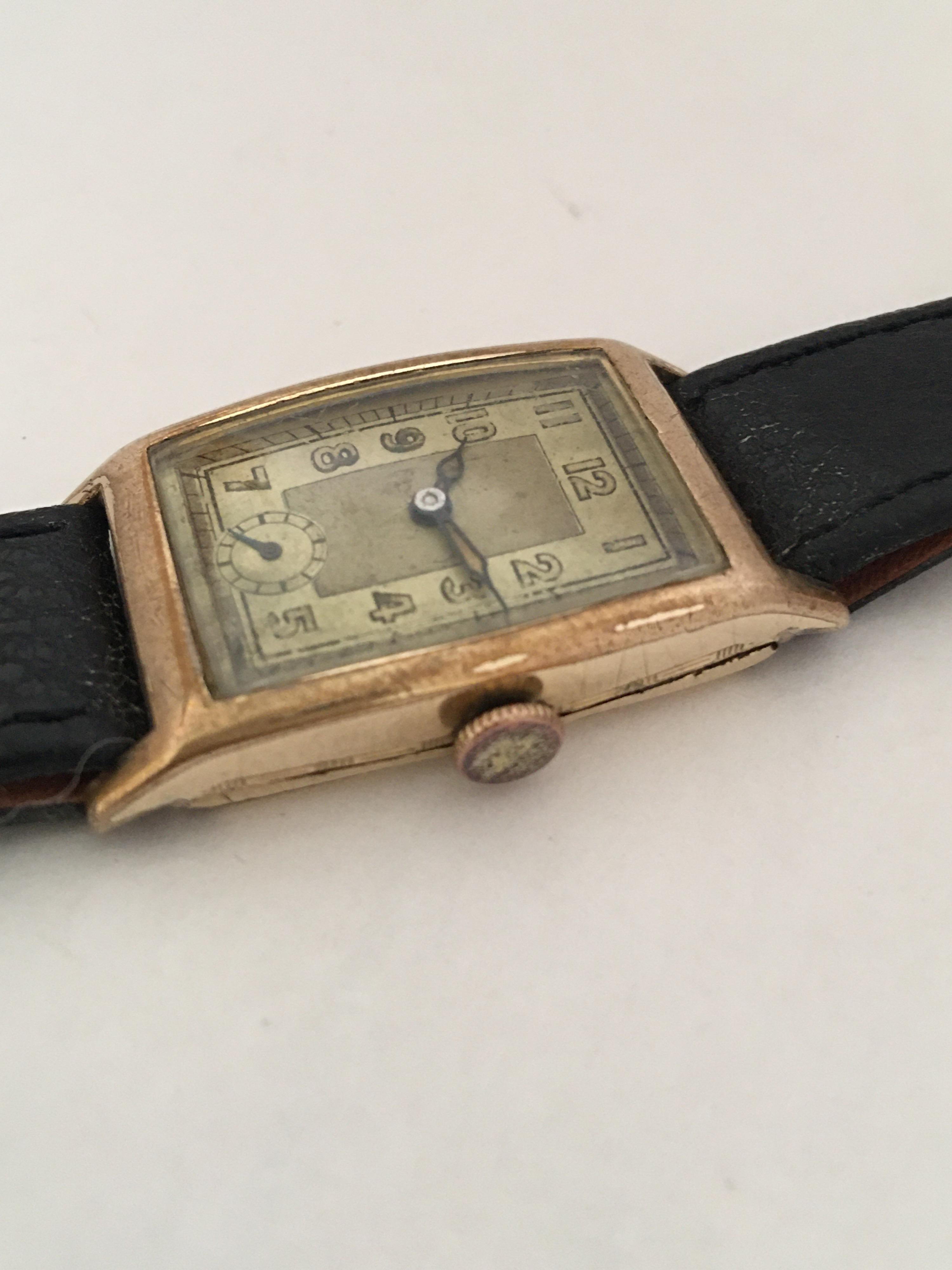 1930s Gold-Plated Manual Winding Vintage Watch 2
